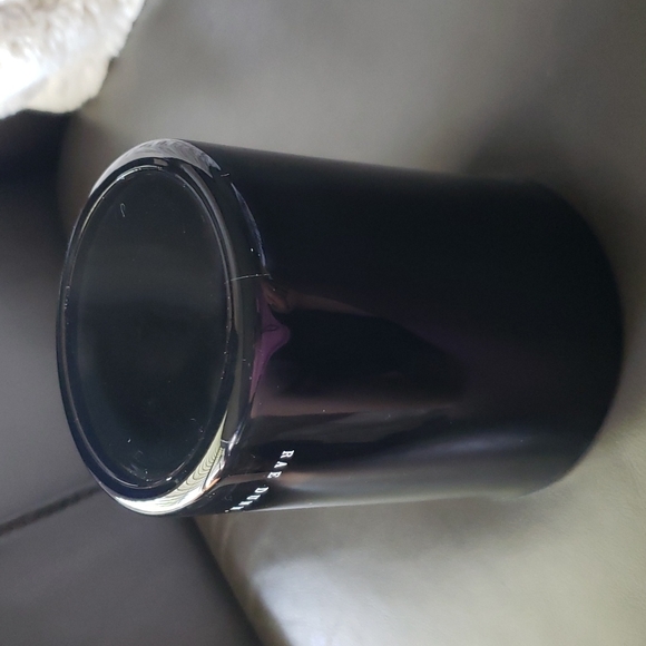 Rae Dunn Makeup Brushes Black and White Glass Holder - Picture 9 of 10